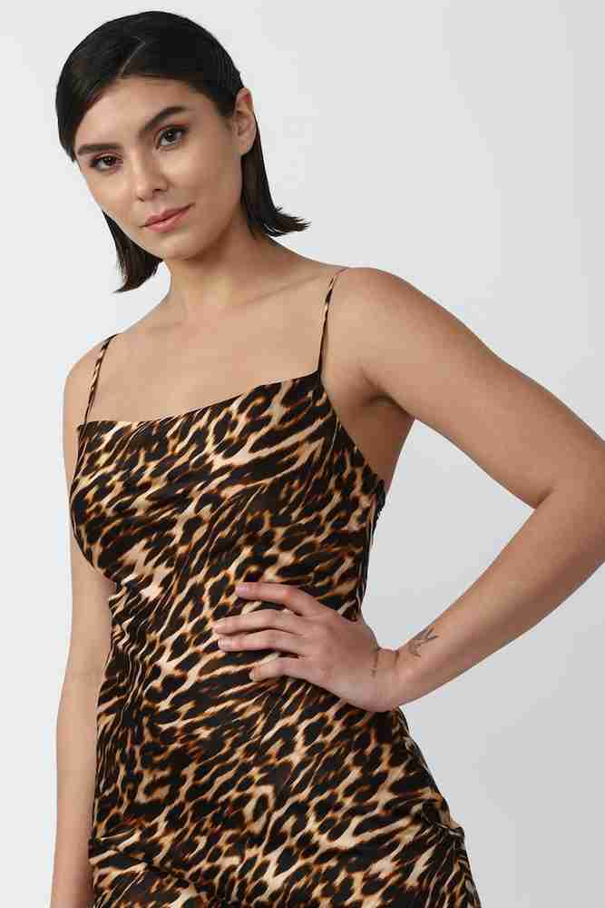Forever 21 leopard dress cheap
