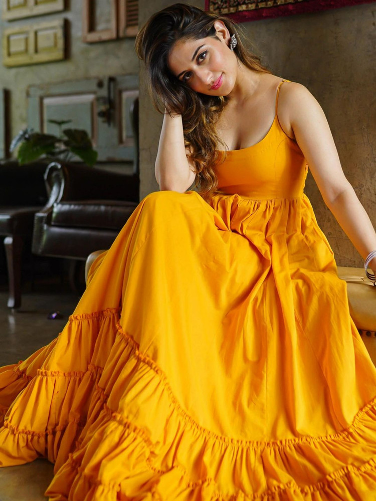 Yellow dress flipkart outlet