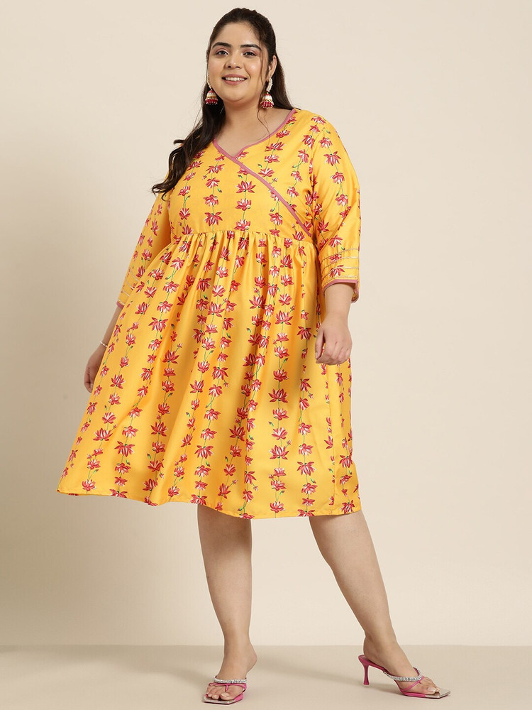 Sztori Women Wrap Yellow Dress Buy Sztori Women Wrap Yellow Dress Online at Best Prices in India Flipkart