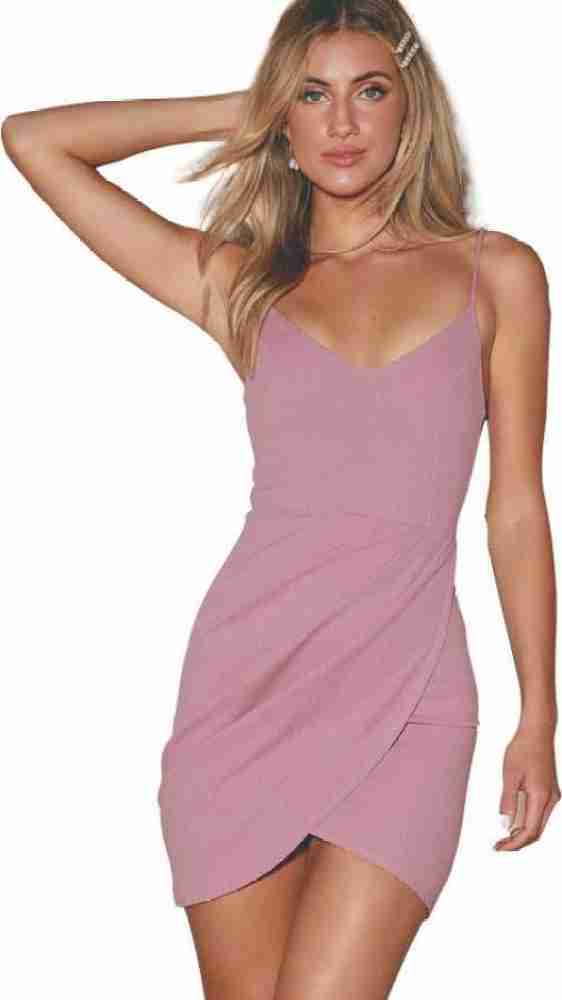 Forever your girl mauve pink best sale bodycon dress