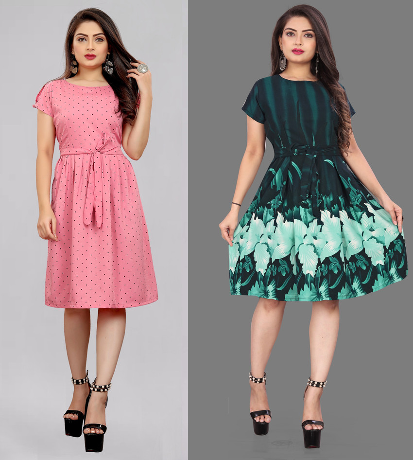 Hiral Creation Women A line Green Dress Buy Hiral Creation Women A line Green Dress Online at Best Prices in India Flipkart