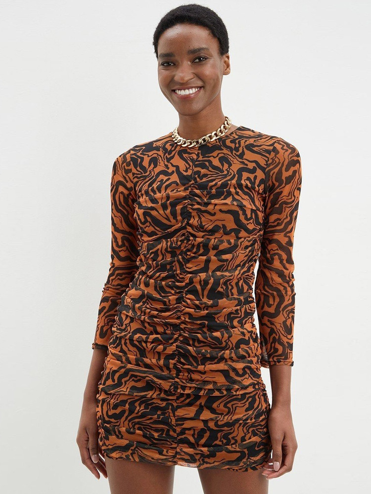Dorothy perkins black and orange dress top