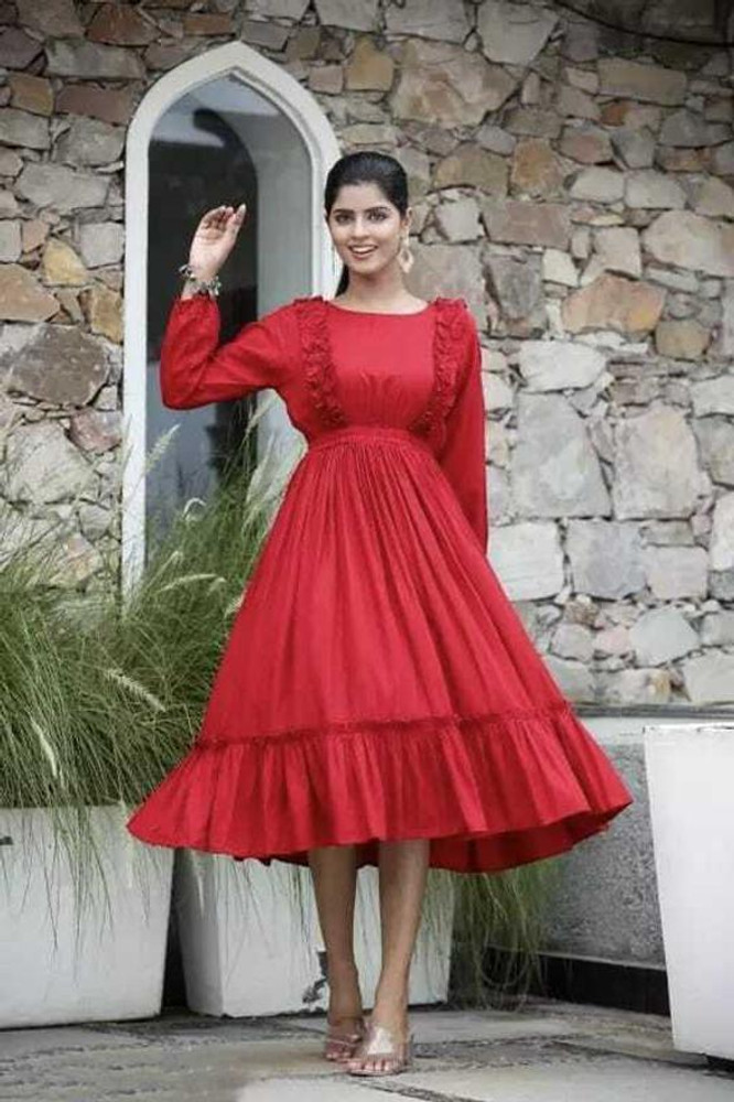 Fabever U Women Fit and Flare Red Dress Buy Fabever U Women Fit and Flare Red Dress Online at Best Prices in India Flipkart