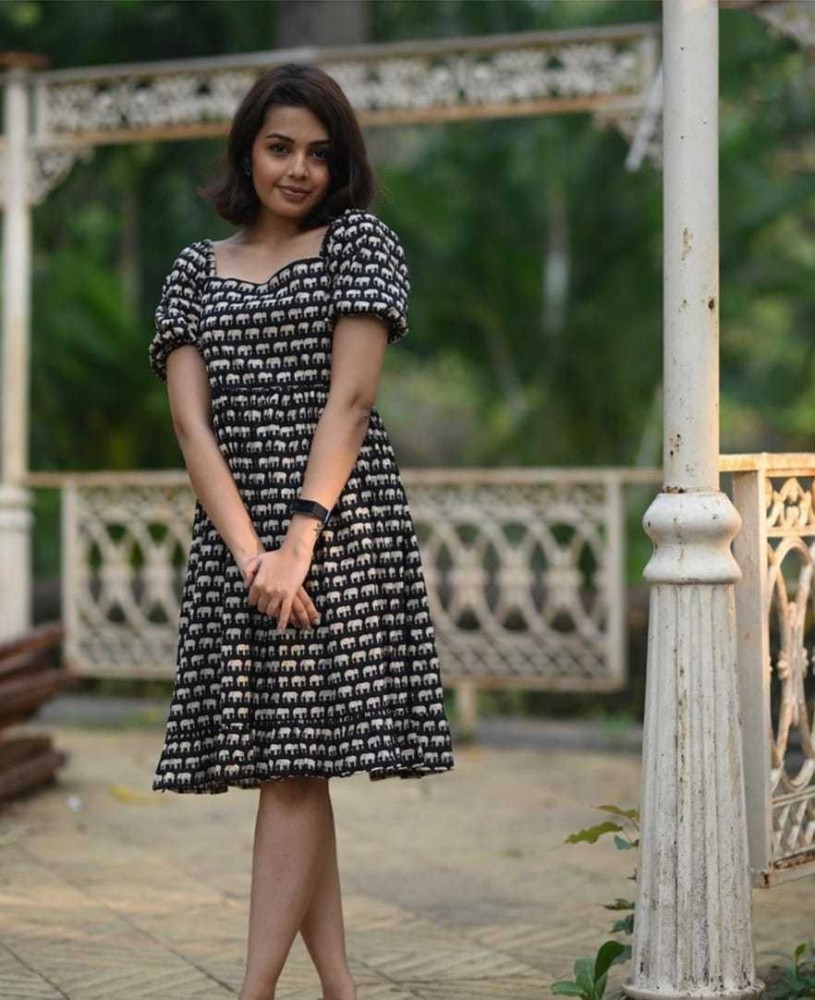 Black top dress flipkart