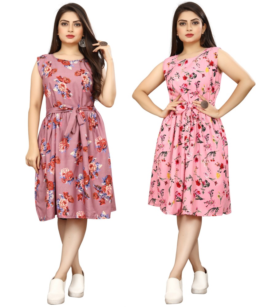 Flipkart long midi on sale dress