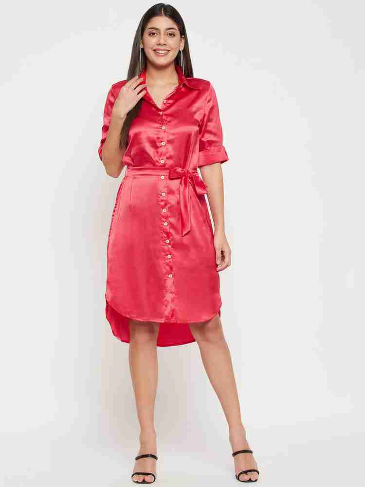Color Cocktail Women A line Red Dress Buy Color Cocktail Women A line Red Dress Online at Best Prices in India Flipkart