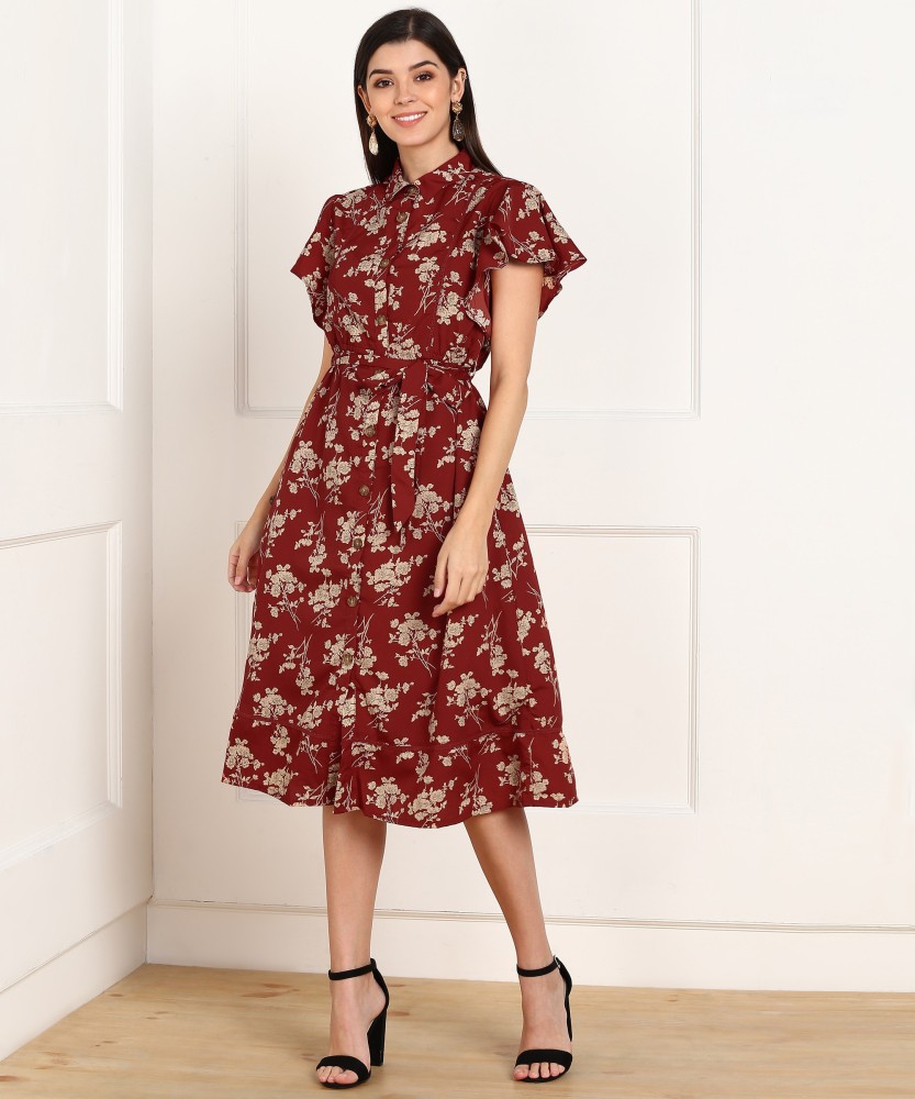 Midi dress shop in flipkart