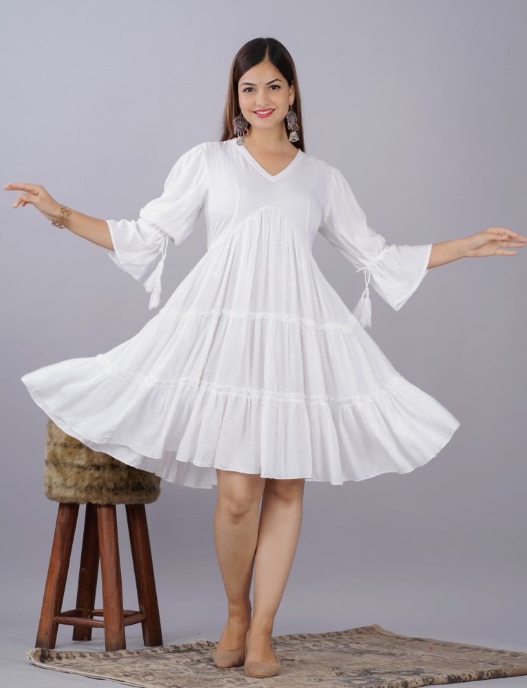 White shop dress flipkart