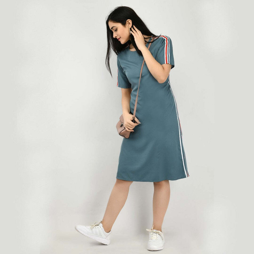 Grey shift hot sale dress for work