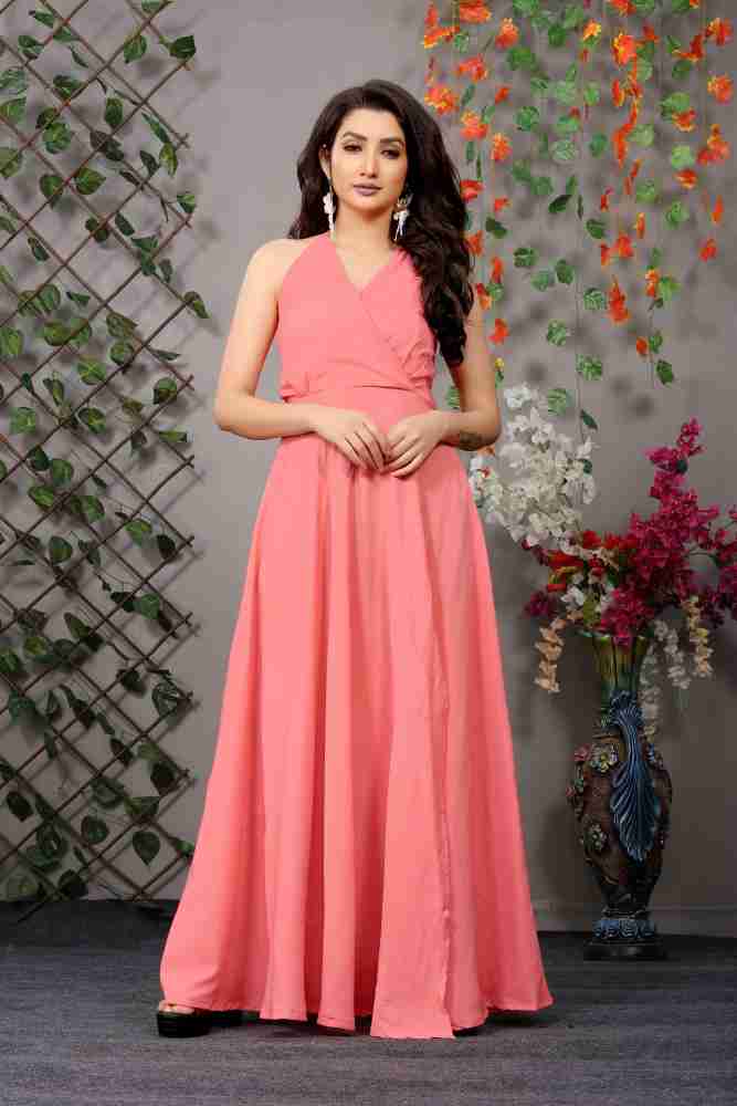 LAUGHTALE Women Gown Pink Dress Buy LAUGHTALE Women Gown Pink