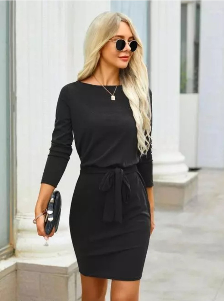 biba store Women Fit and Flare Black Dress - Buy biba store Women Fit and  Flare Black Dress Online at Best Prices in India | Flipkart.com