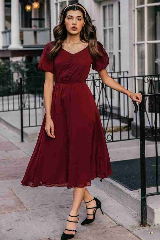 Maroon sundress hotsell