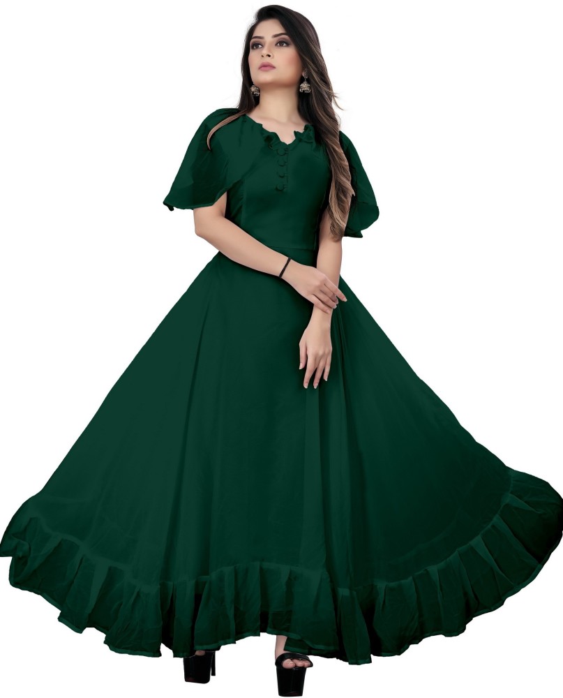 ACTIVE FlaredAline Gown Price in India  Buy ACTIVE FlaredAline Gown  online at Flipkartcom