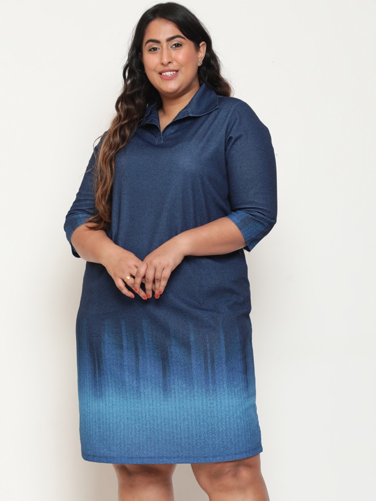 Amydus Women Ethnic Dress Blue Dress - Buy Amydus Women Ethnic Dress Blue Dress  Online at Best Prices in India