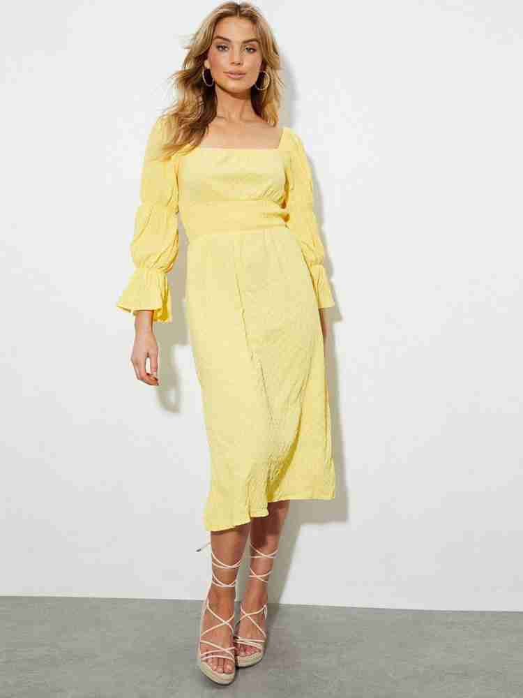 Dorothy perkins yellow online dress