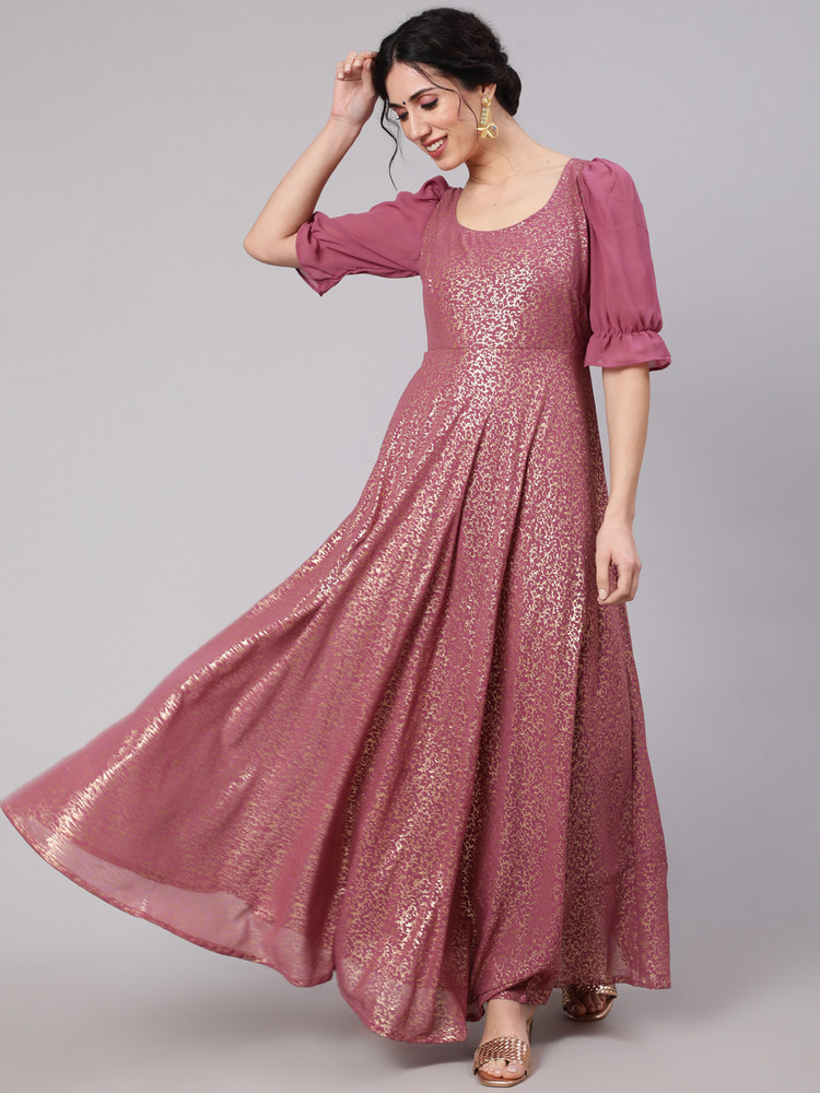 AKS Women Maxi Pink Dress Buy AKS Women Maxi Pink Dress Online