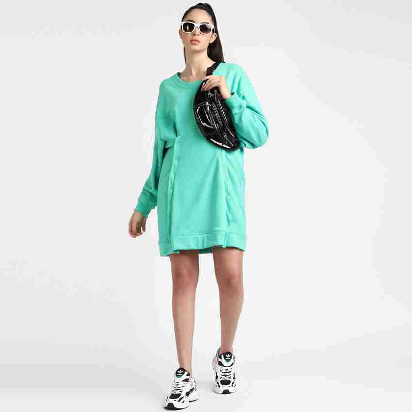 Green adidas dress hot sale