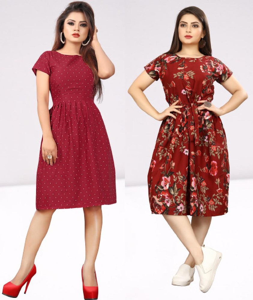 Bhakti Fashion Women Gathered Multicolor Dress - Buy Bhakti Fashion Women  Gathered Multicolor Dress Online at Best Prices in India | Flipkart.com