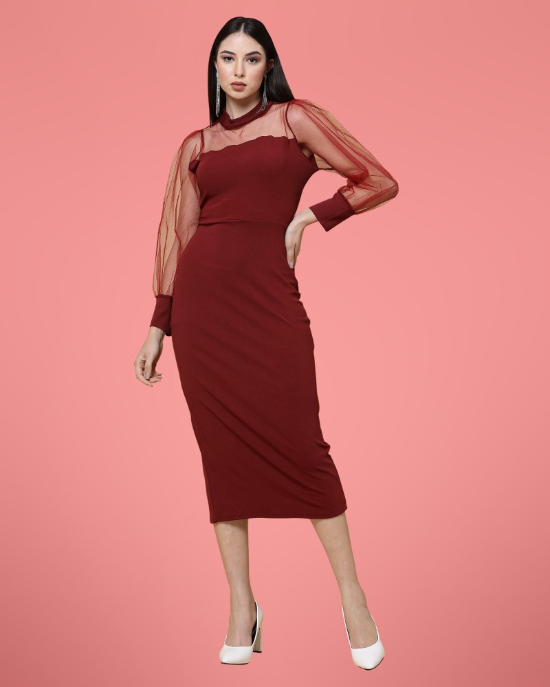 Flipkart long midi outlet dress