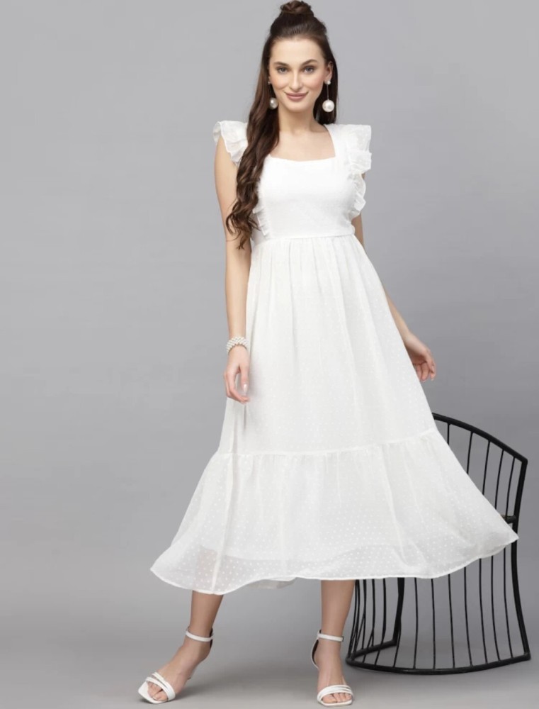 Elan Women's Strapless Button Front Maxi Dress, White, Medium : :  Clothing, Shoes & Accessories