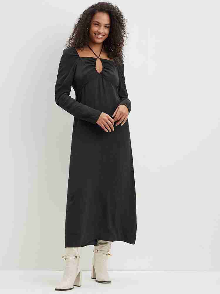 Dorothy perkins black maxi dress discount