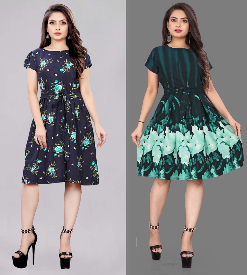 Modli 20 Fashion Women Skater Multicolor Dress Buy Modli 20