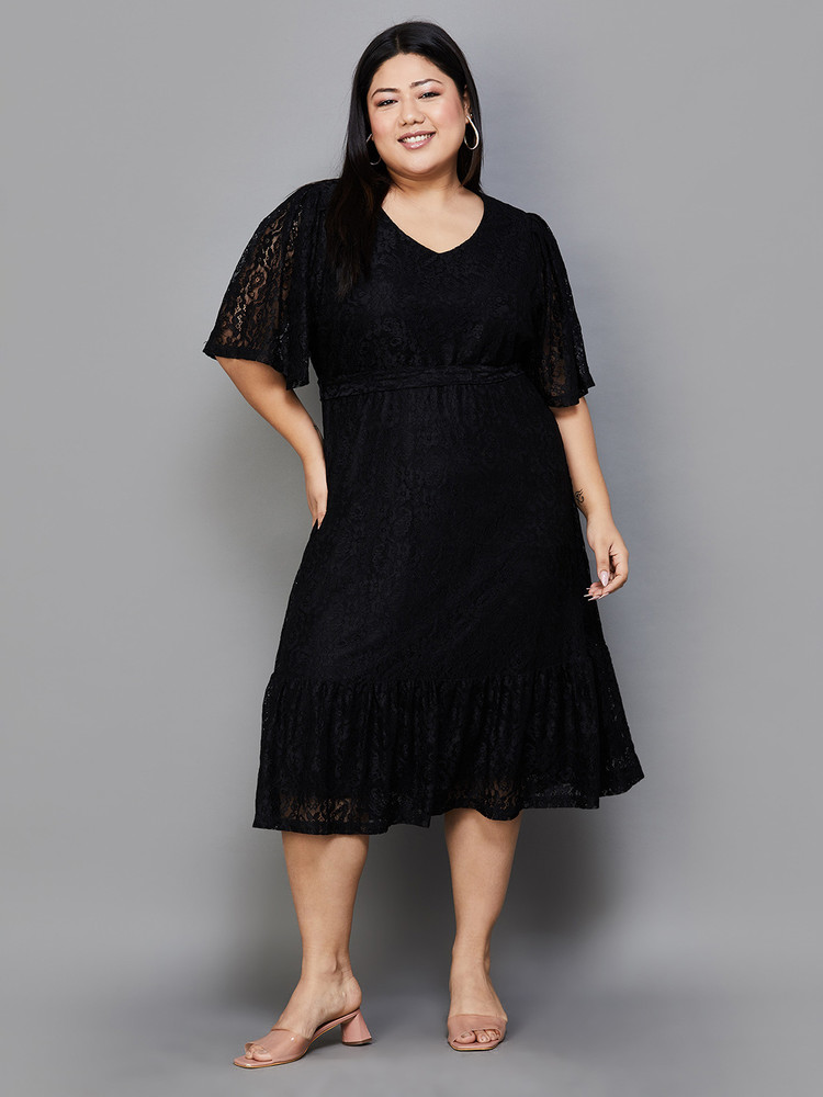 Nexus by Lifestyle Women A line Black Dress Buy Nexus by Lifestyle Women A line Black Dress Online at Best Prices in India Flipkart