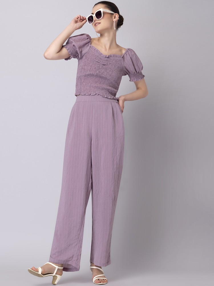 Plain PURPLE Ladies Co Ord Sets, Dry clean, Party Wear at Rs 520 in Surat