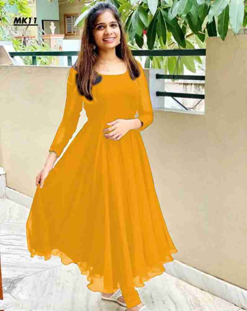 Flipkart yellow dress best sale