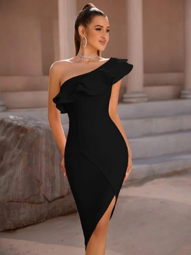 ARY Women Bodycon Black Dress - Buy ARY Women Bodycon Black Dress