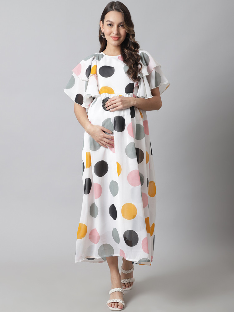 Moms Maternity Women Gown White Dress