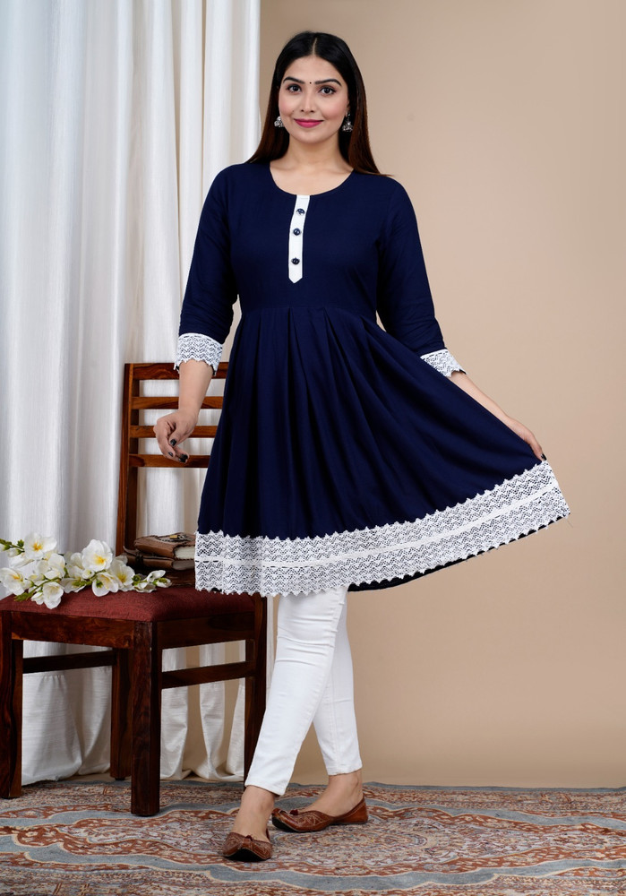 White top blue bottom hot sale dress