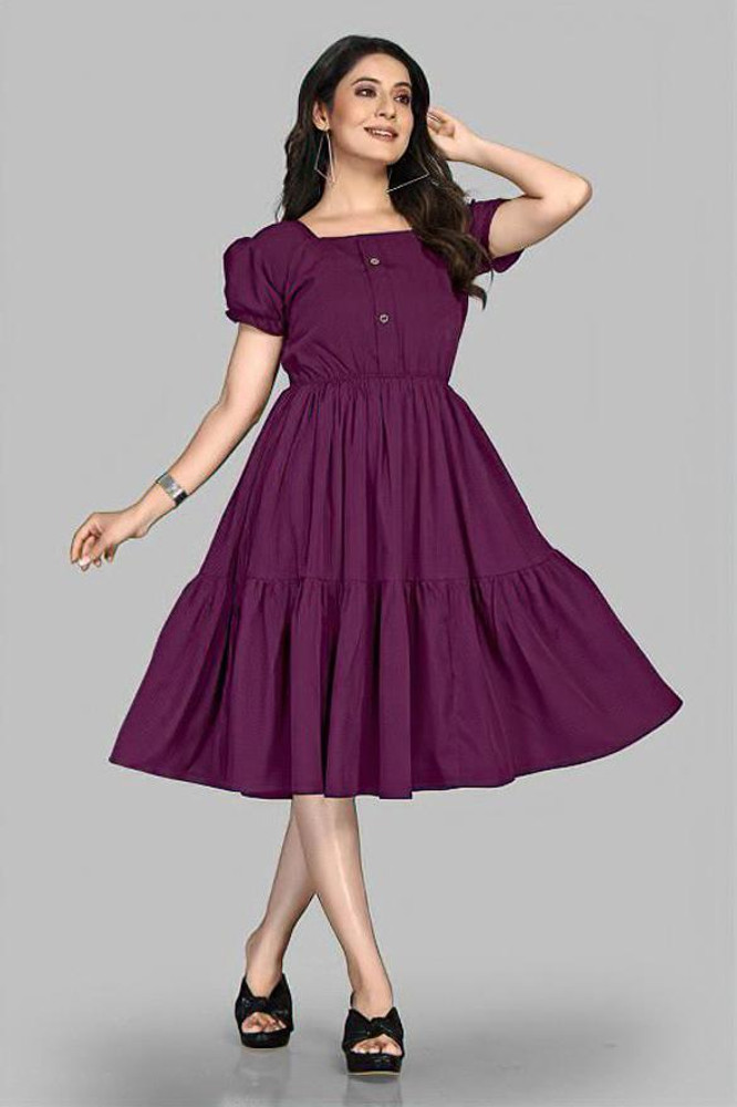 One colour cheap frocks