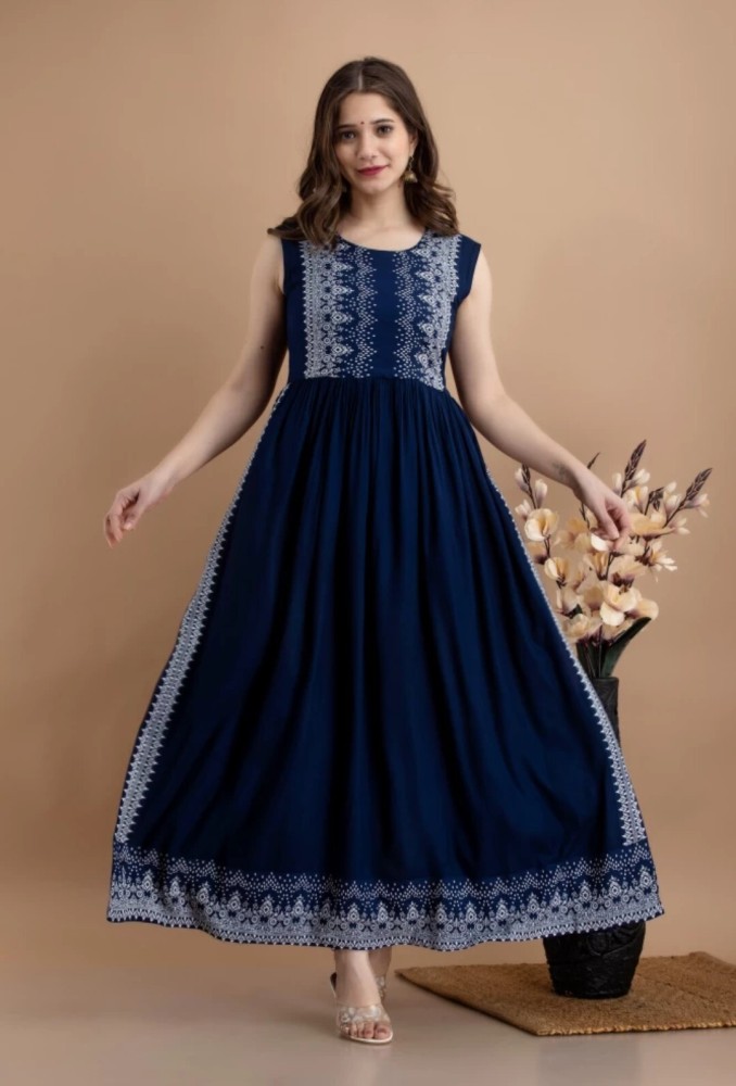 Blue on sale frock designs