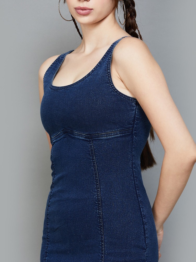 Denim dress flipkart best sale