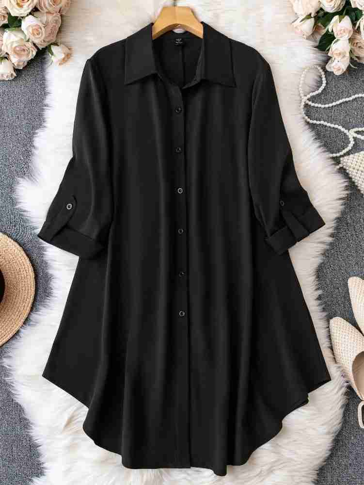 Ladies shirt style dress best sale