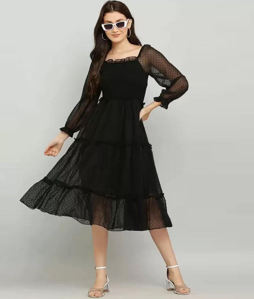 Black gown flipkart online