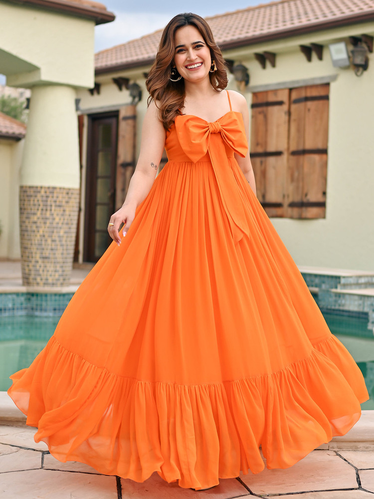 Orange gown outlet