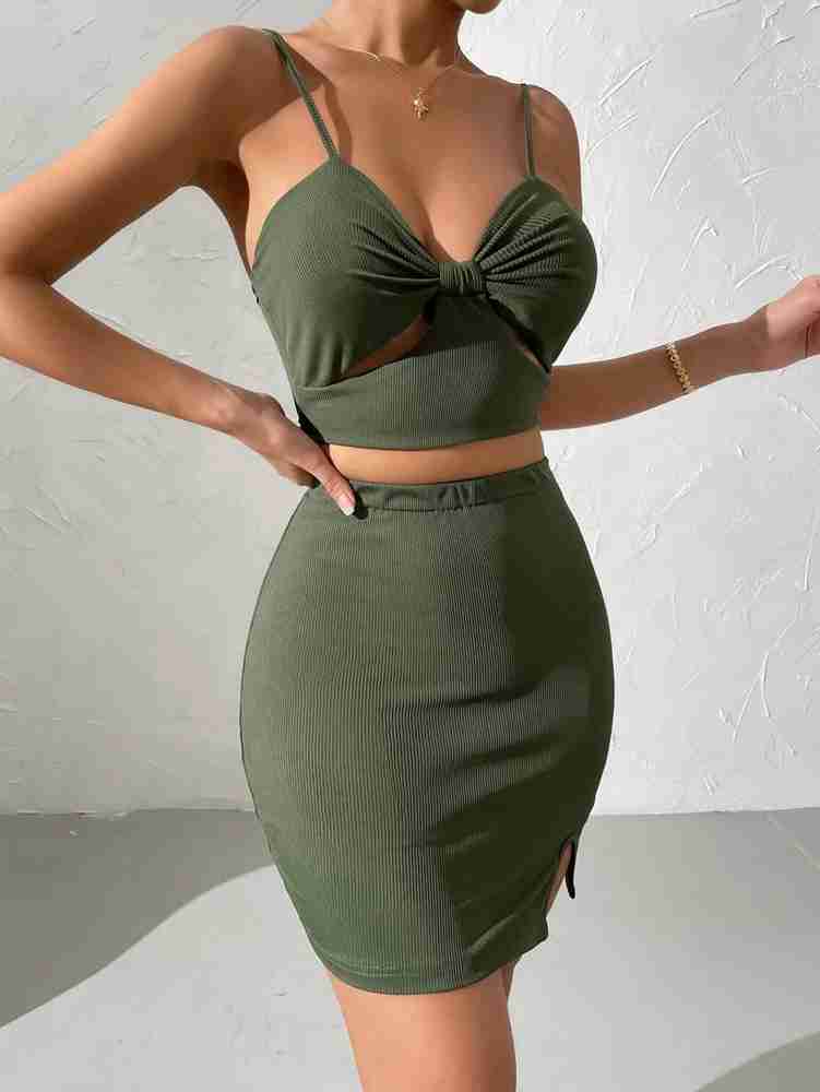 TANDUL Women Two Piece Dress Dark Green Dress Buy TANDUL Women Two Piece Dress Dark Green Dress Online at Best Prices in India Flipkart