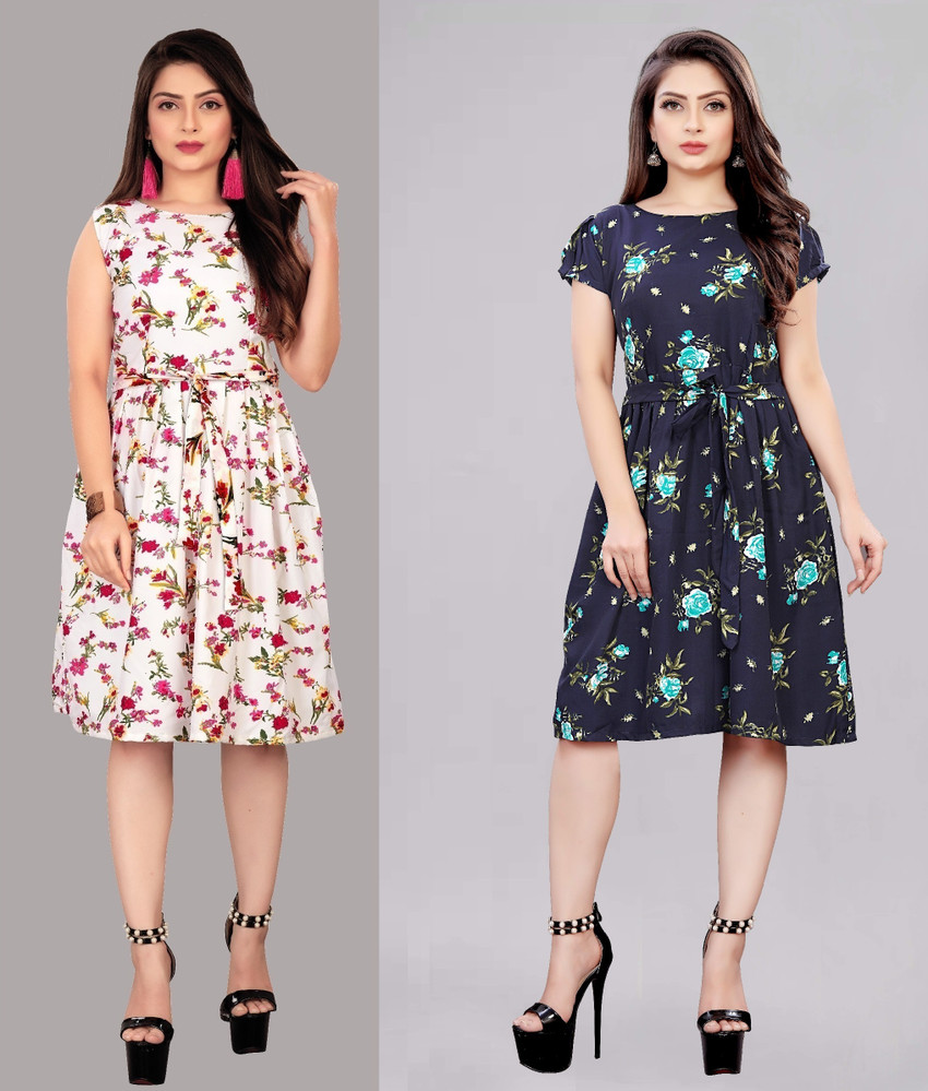 Modli 20 Fashion Women Skater Multicolor Dress Buy Modli 20 Fashion Women Skater Multicolor Dress Online at Best Prices in India Flipkart