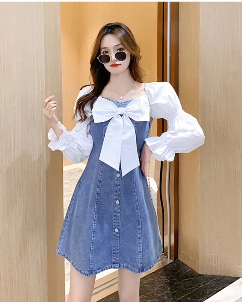 Korean blue dress shop