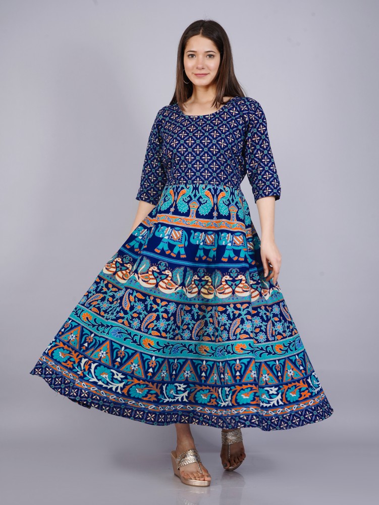 Flipkart cotton clearance long frock