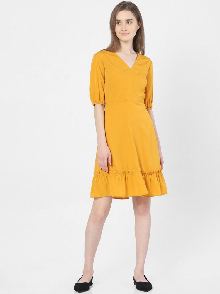 Vero moda yellow on sale dress