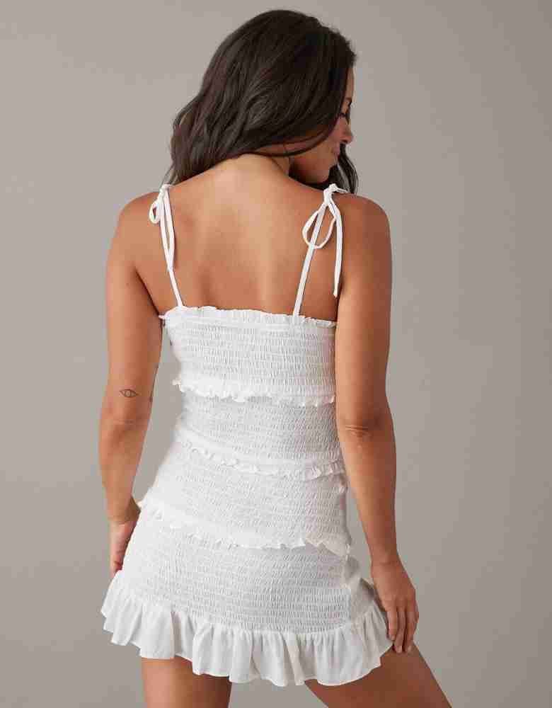 American Eagle Women A line White Dress Buy American Eagle Women