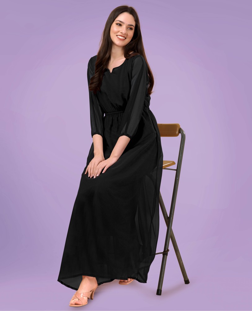 Black gown flipkart best sale