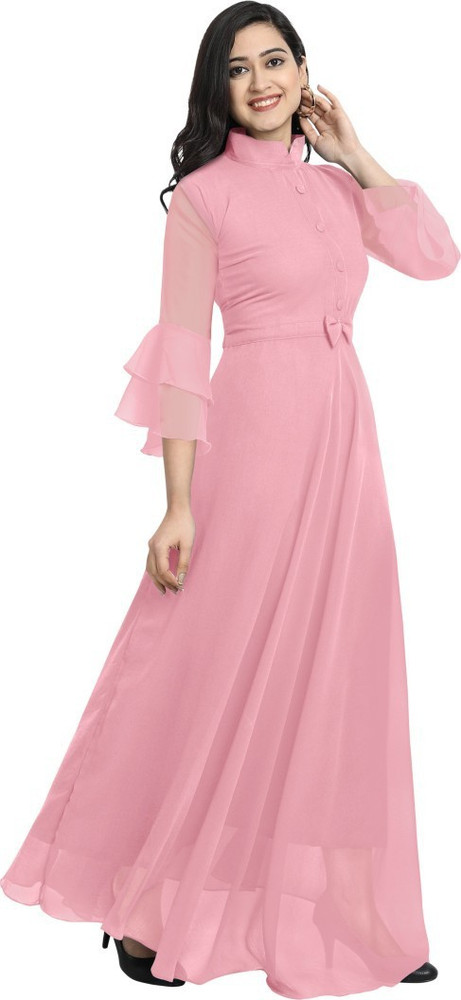 Pink dress for ladies online