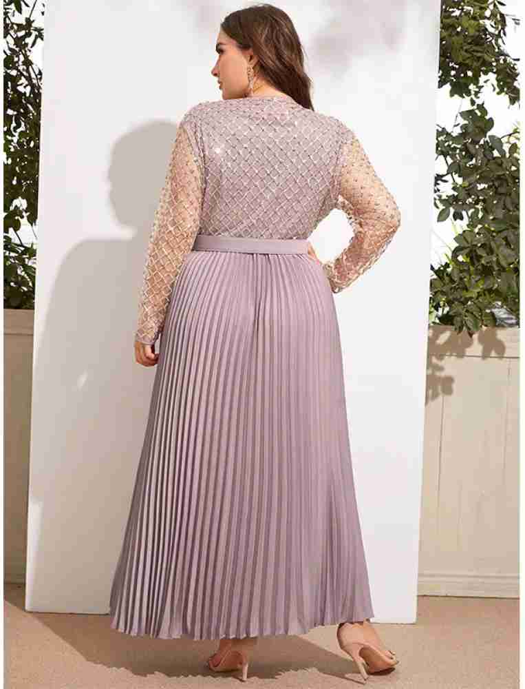 Freshta Fashion Women A-line Purple Dress - Buy Freshta Fashion Women  A-line Purple Dress Online at Best Prices in India