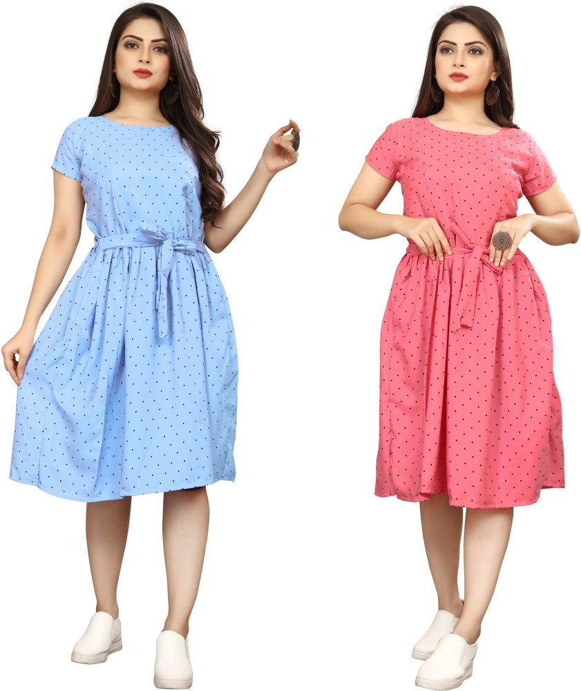 one piece dress knee length flipkart