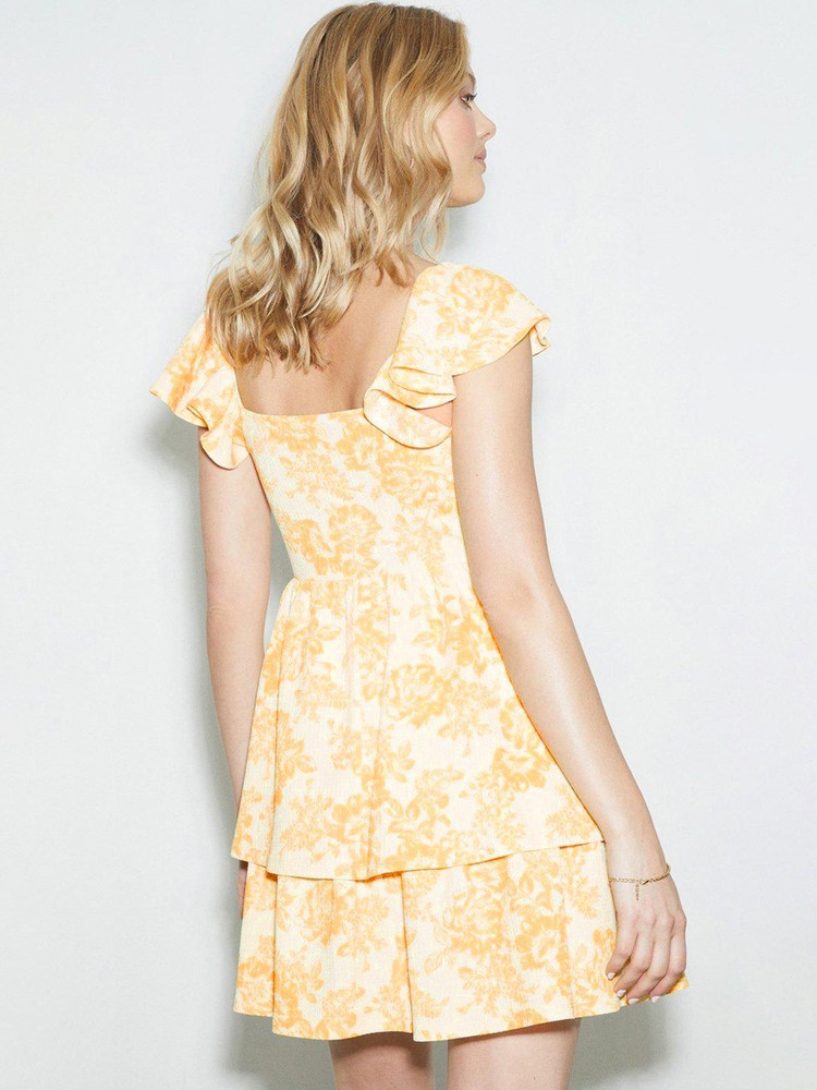 Dorothy perkins yellow lace dress online