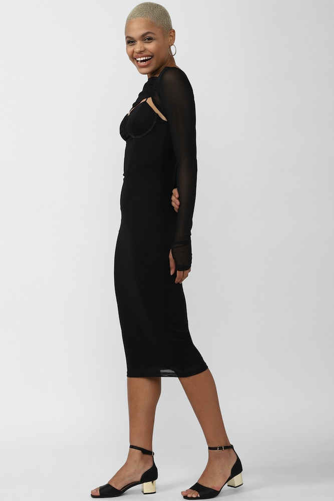 Forever 21 long black dress new arrivals